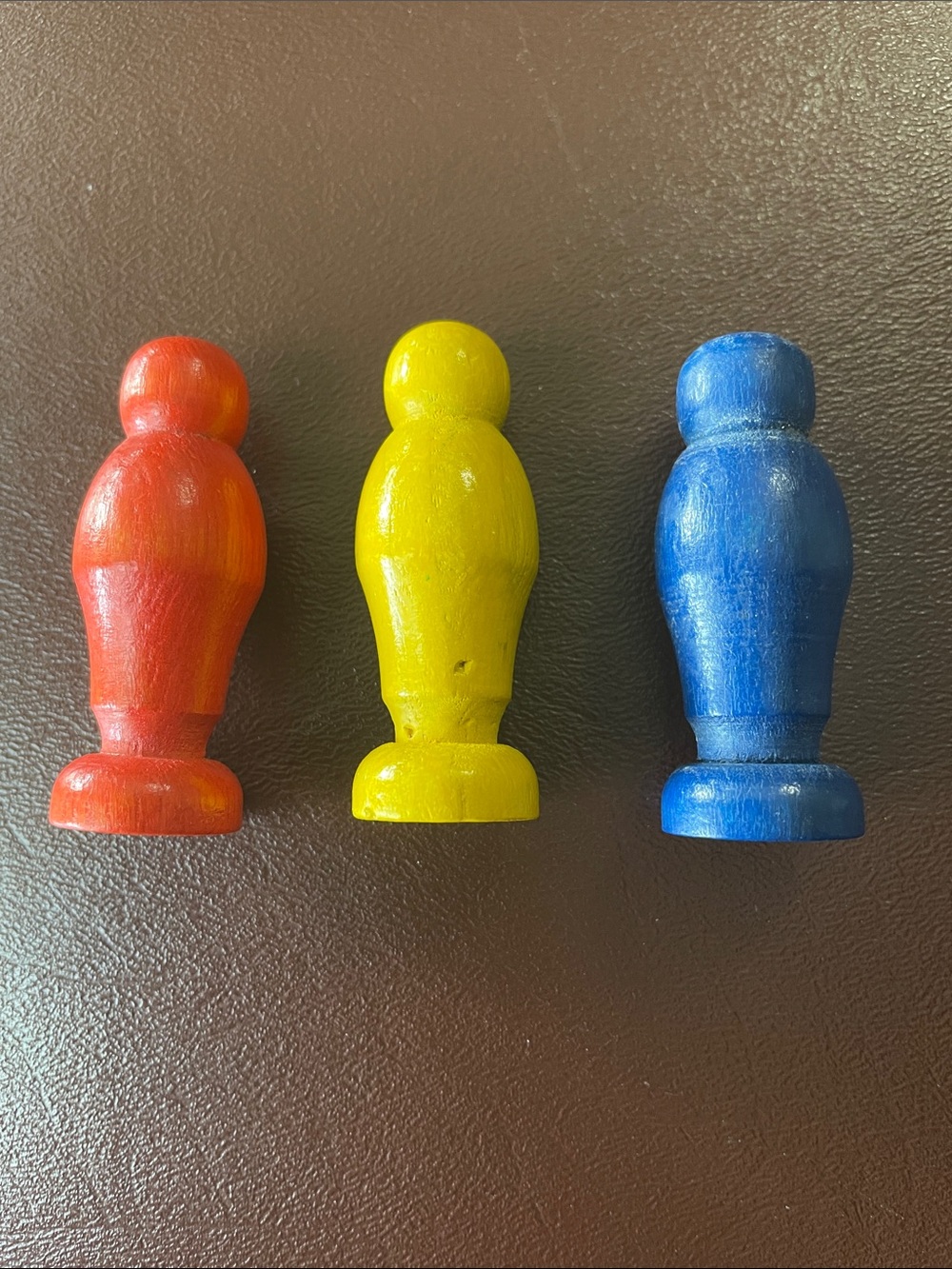 3 Classic Wooden toy people for train set